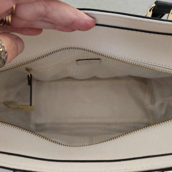 Like New Kate Spade Two-Tone Leather Shoulder Bag Satchel Purse - Picture 15 of 15